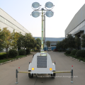 4*1000W Mobile trailer light tower with Kubota engine